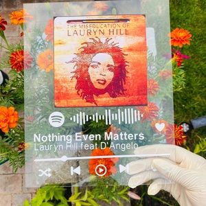 8x10 Spotify Music Glass